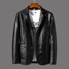 2019 New Smart Casual Blazer Leather Jacket Men Loose Coat Men Korean Slim Baseball Uniform Motorcycle Clothing Leather Jacket