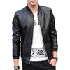 TLZC 2018 Autumn Winter Man Fashion Casual Outwear Jacket Plus Size M-4XL Men's Leather Coat Korean Slim Fit Leather Jackets